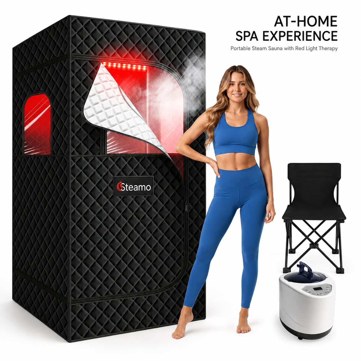 Personal Home Steam Sauna redlight